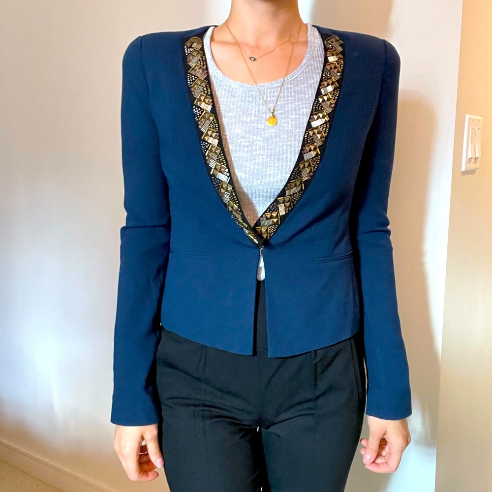 STATEMENT BCBGMAXAZRIA BLAZER XS
